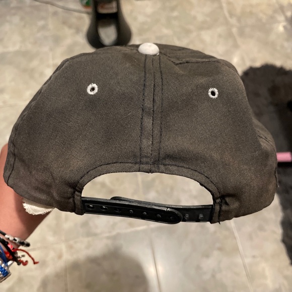 VINTAGE Los Angeles Raiders Hat Cap Snapback Young An Black Mens Drew Pearson - Picture 3 of 7